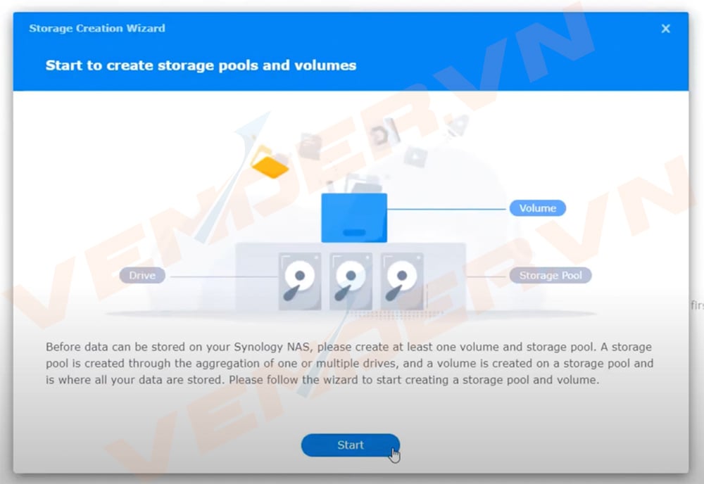 Hướng dẫn tạo Storage Pool và Volume, Shared Folder trên NAS Synology