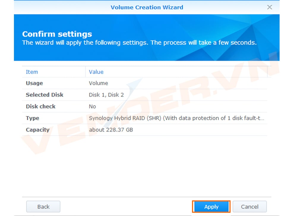 Hướng dẫn tạo Storage Pool và Volume, Shared Folder trên NAS Synology