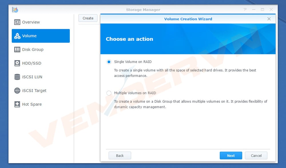 Hướng dẫn tạo Storage Pool và Volume, Shared Folder trên NAS Synology