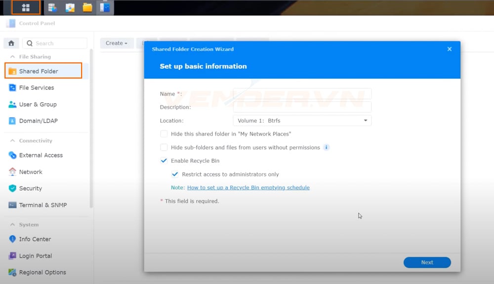 Hướng dẫn tạo Storage Pool và Volume, Shared Folder trên NAS Synology