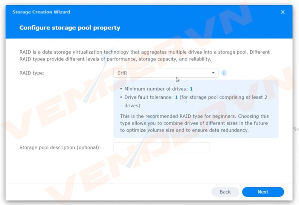 Hướng dẫn tạo Storage Pool và Volume, Shared Folder trên NAS Synology