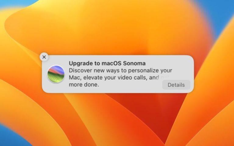 Cách dừng thông báo “Upgrade to macOS Sonoma”