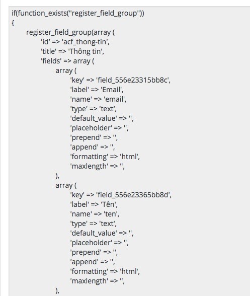 Hướng dẫn Advanced Custom Field (ACF) 39 acf-export03