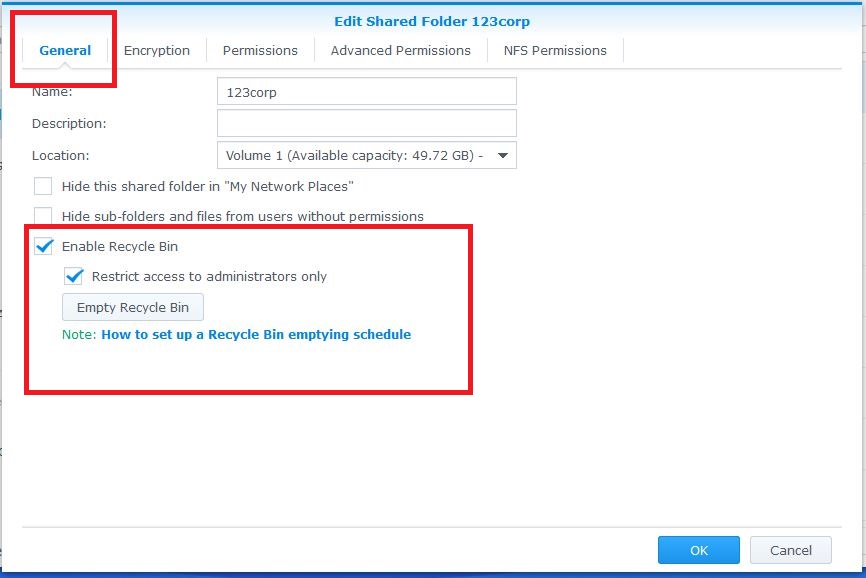 Cach Kich Hoat Tinh Nang Thung Rac Trong Dsm Nas Synology 2