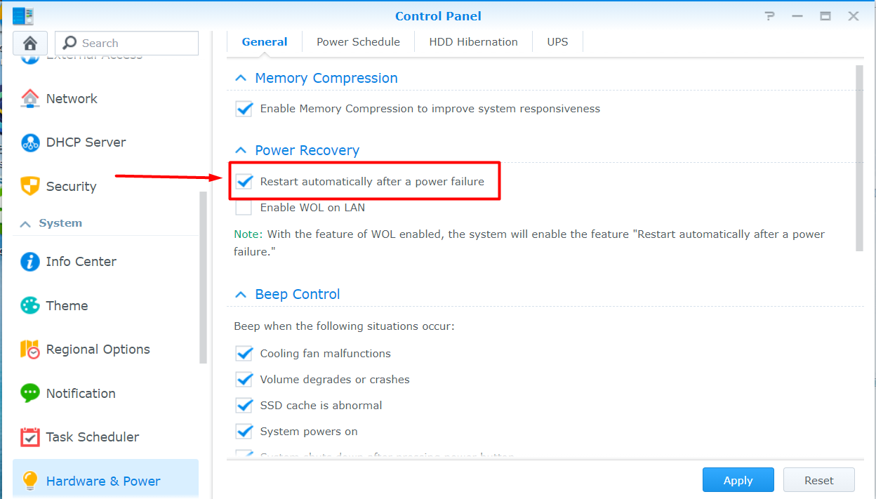 Hướng Dẫn Kích Hoạt Các Tiện Ích Cơ Bản Trên Nas Synology
